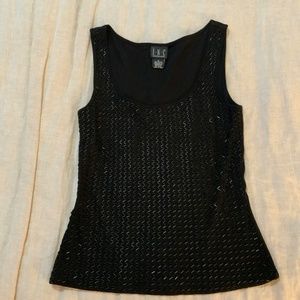 Inc Sequin tank top, Black size S